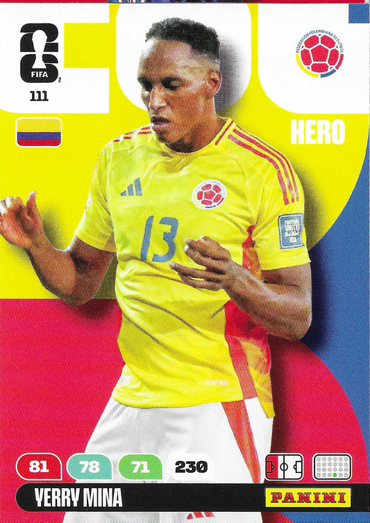 Yerry Mina Básica (111)  - Adrenalyn XL World Cup 2026