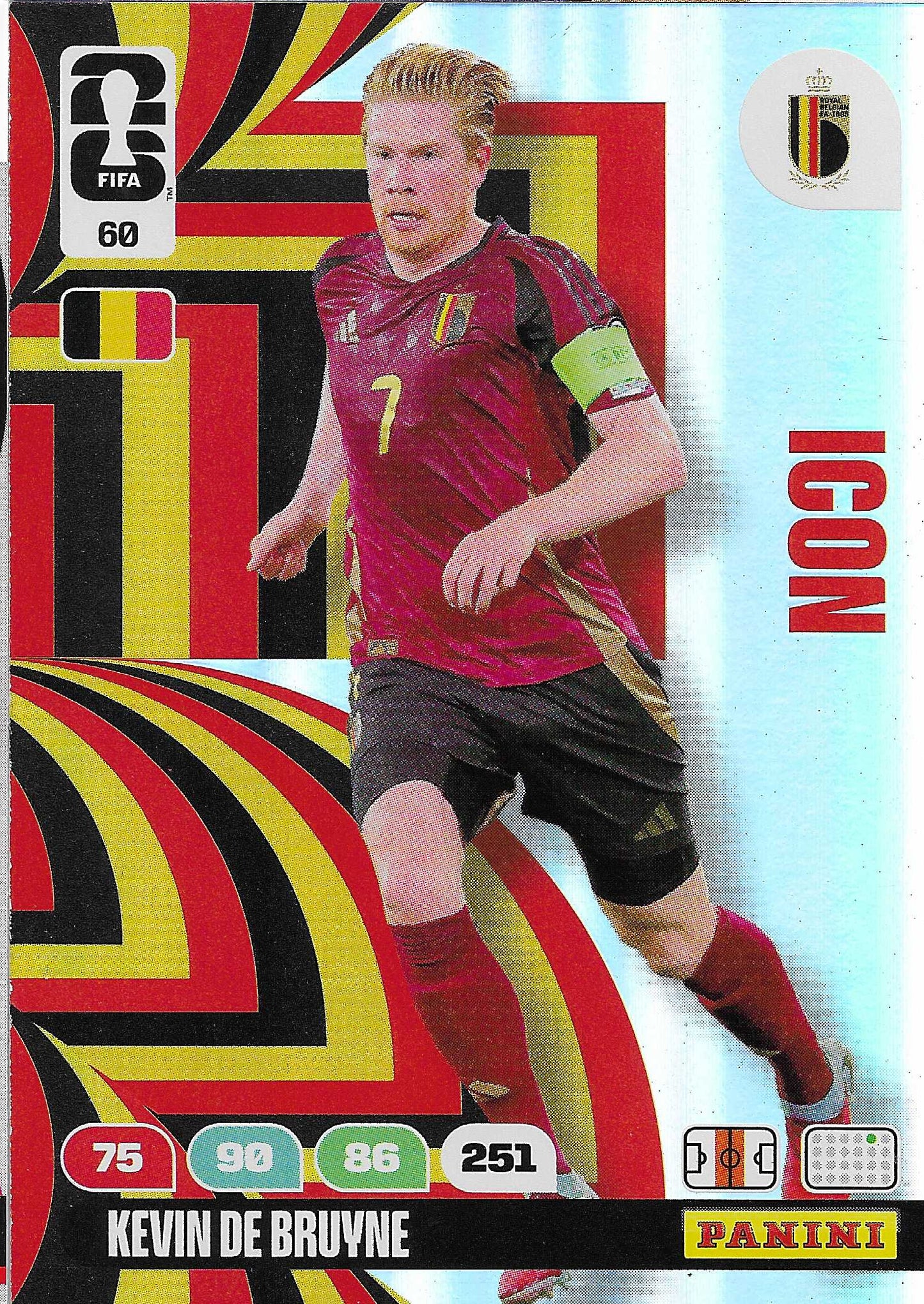 Kevin De Bruyne Icon (60)  - Adrenalyn XL World Cup 2026