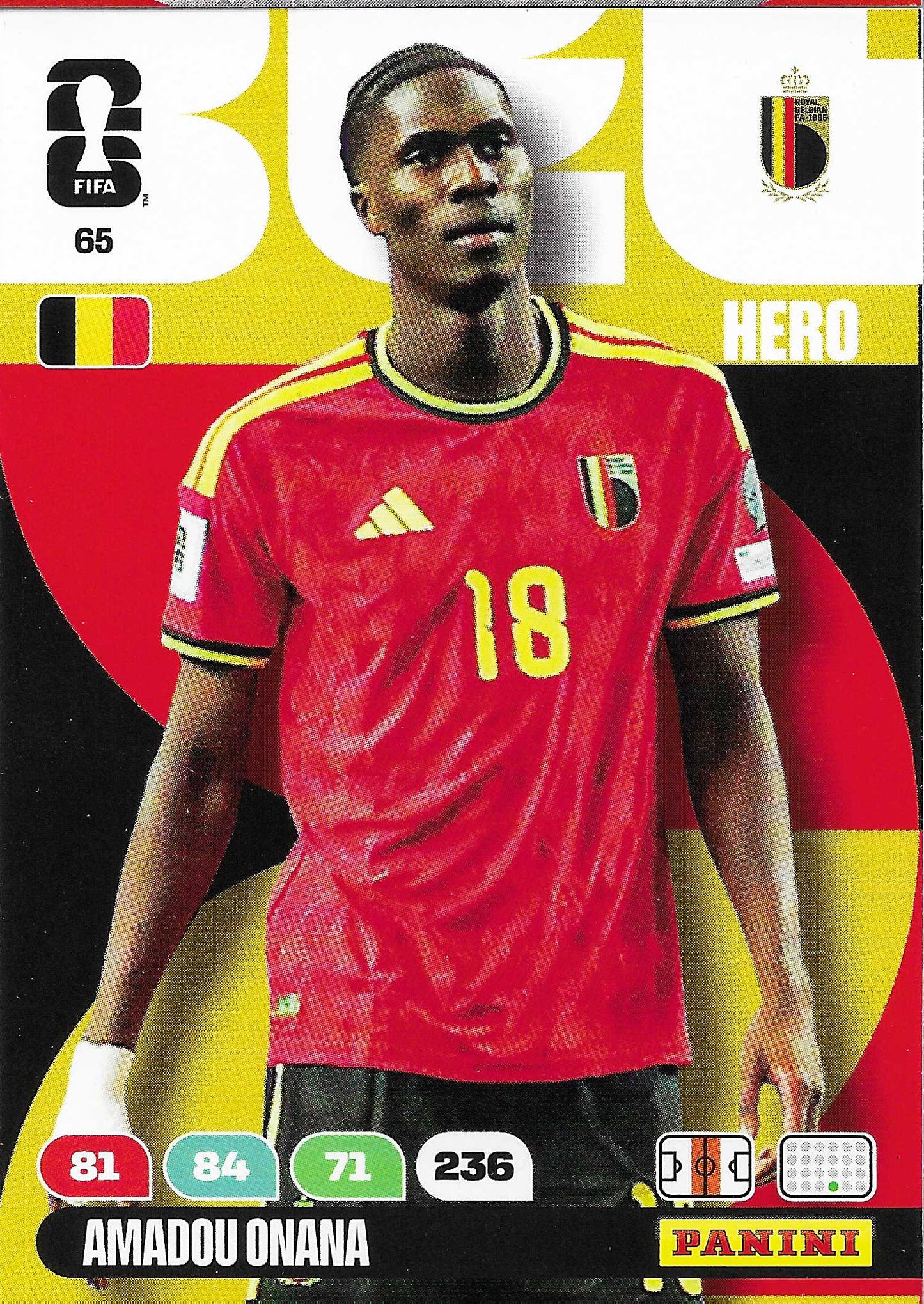Amadou Onana Básica (65)  - Adrenalyn XL World Cup 2026