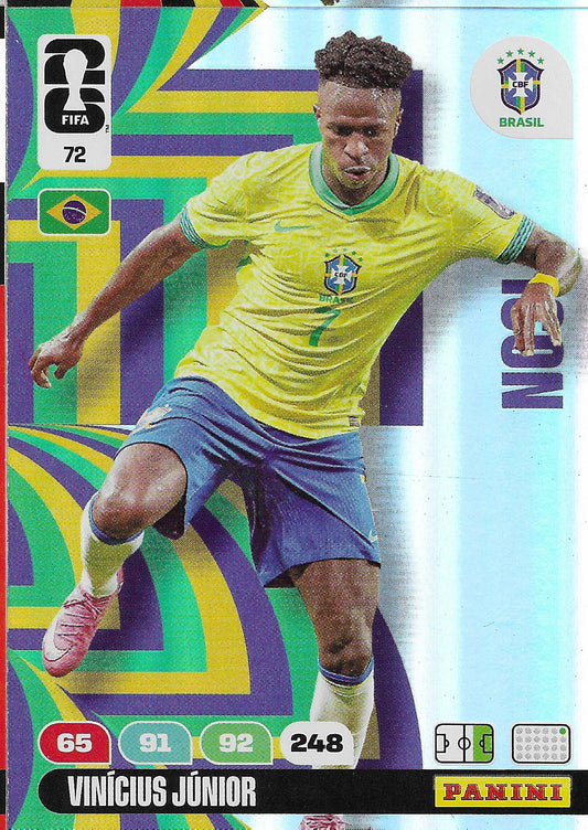 Vinícius Junior Icon (72)  - Adrenalyn XL World Cup 2026