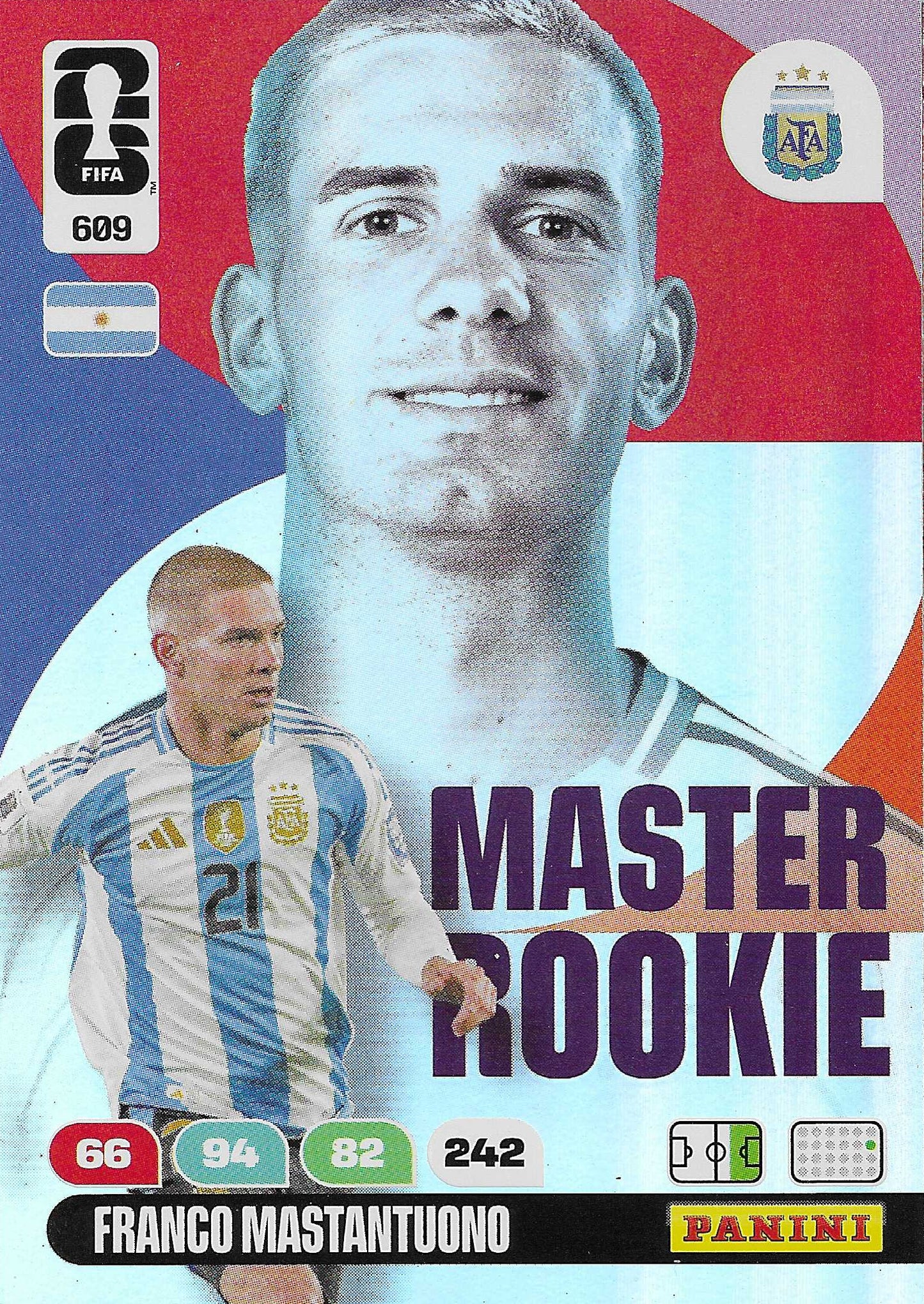 Mastantuono Master Rookie (609)  - Adrenalyn XL World Cup 2026