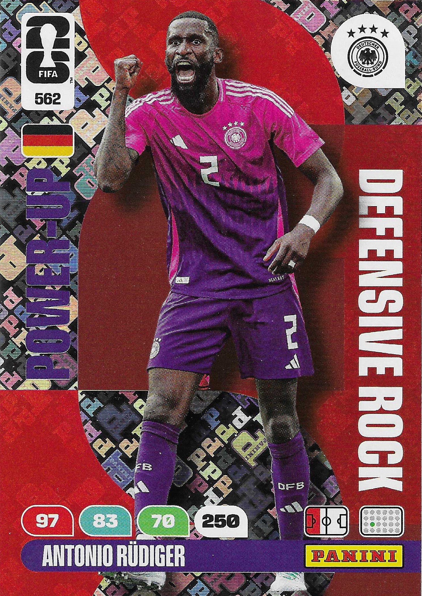 Rüdiger Defensive Rocks (562)  - Adrenalyn XL World Cup 2026
