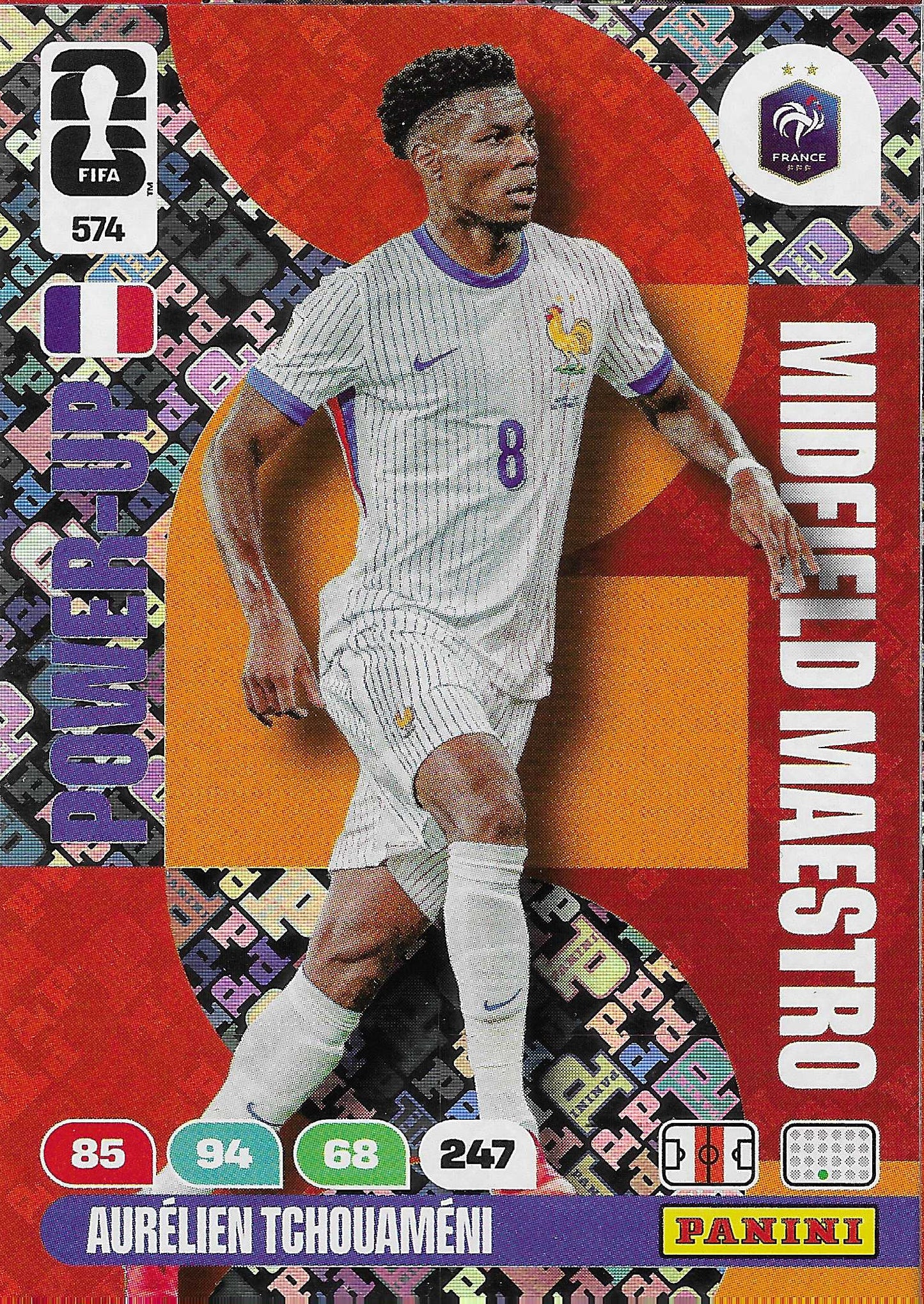 Tchouaméni Midfielders Maestros (574)  - Adrenalyn XL World Cup 2026