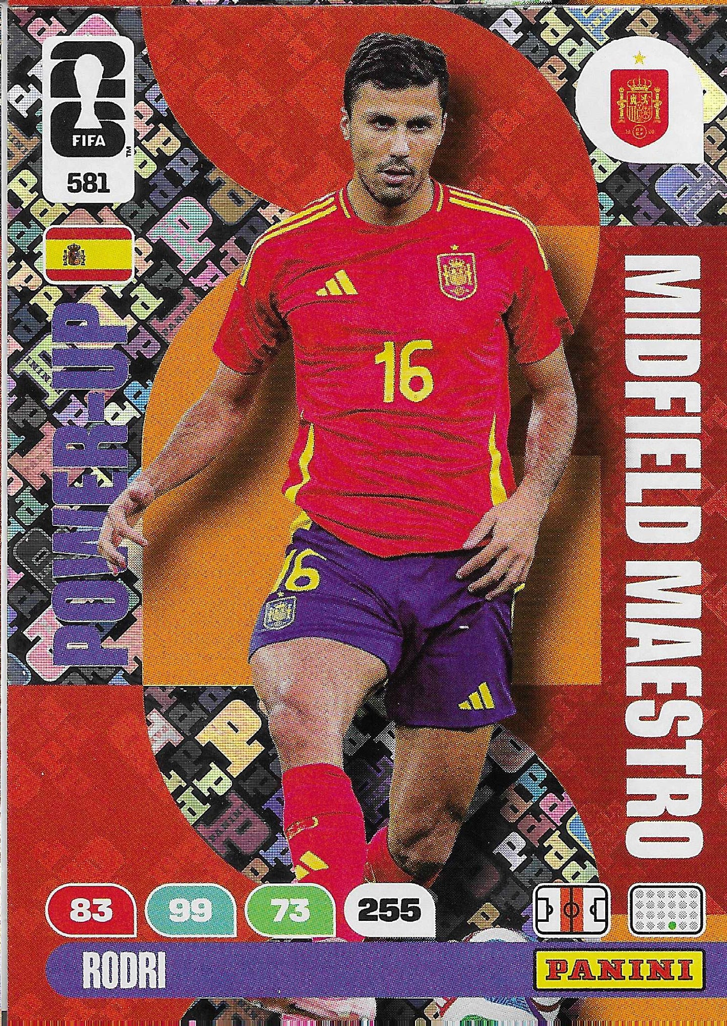 Rodri Midfielders Maestros (581)  - Adrenalyn XL World Cup 2026