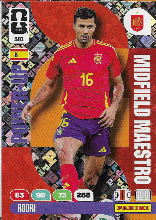 Rodri Midfielders Maestros (581)  - Adrenalyn XL World Cup 2026