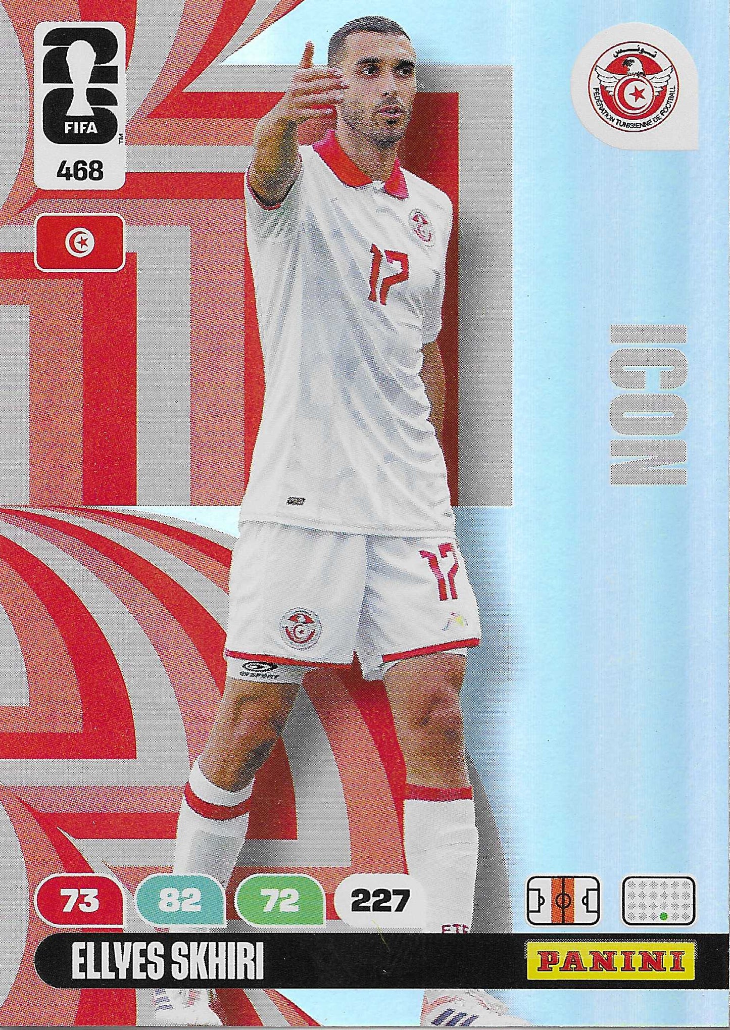 Ellyes Skhiri Icon (468)  - Adrenalyn XL World Cup 2026