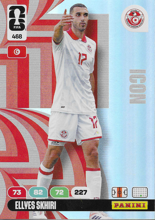 Ellyes Skhiri Icon (468)  - Adrenalyn XL World Cup 2026