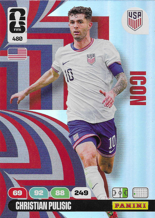 Christian Pulisic Icon (480)  - Adrenalyn XL World Cup 2026