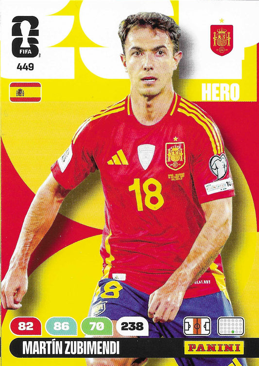 Martín Zubimendi Básica (449)  - Adrenalyn XL World Cup 2026
