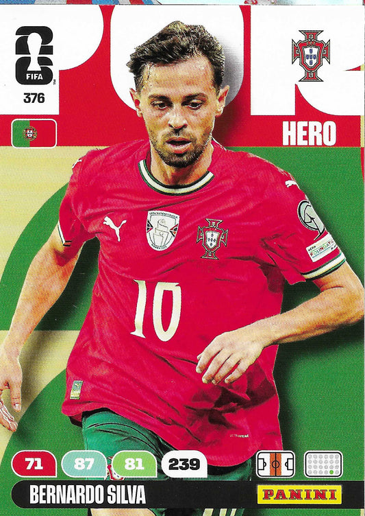 Bernardo Silva Básica (376)  - Adrenalyn XL World Cup 2026