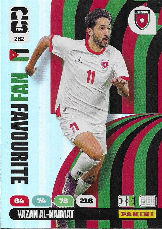 Yazan Al-Naimat Fan Favorite (262)  - Adrenalyn XL World Cup 2026