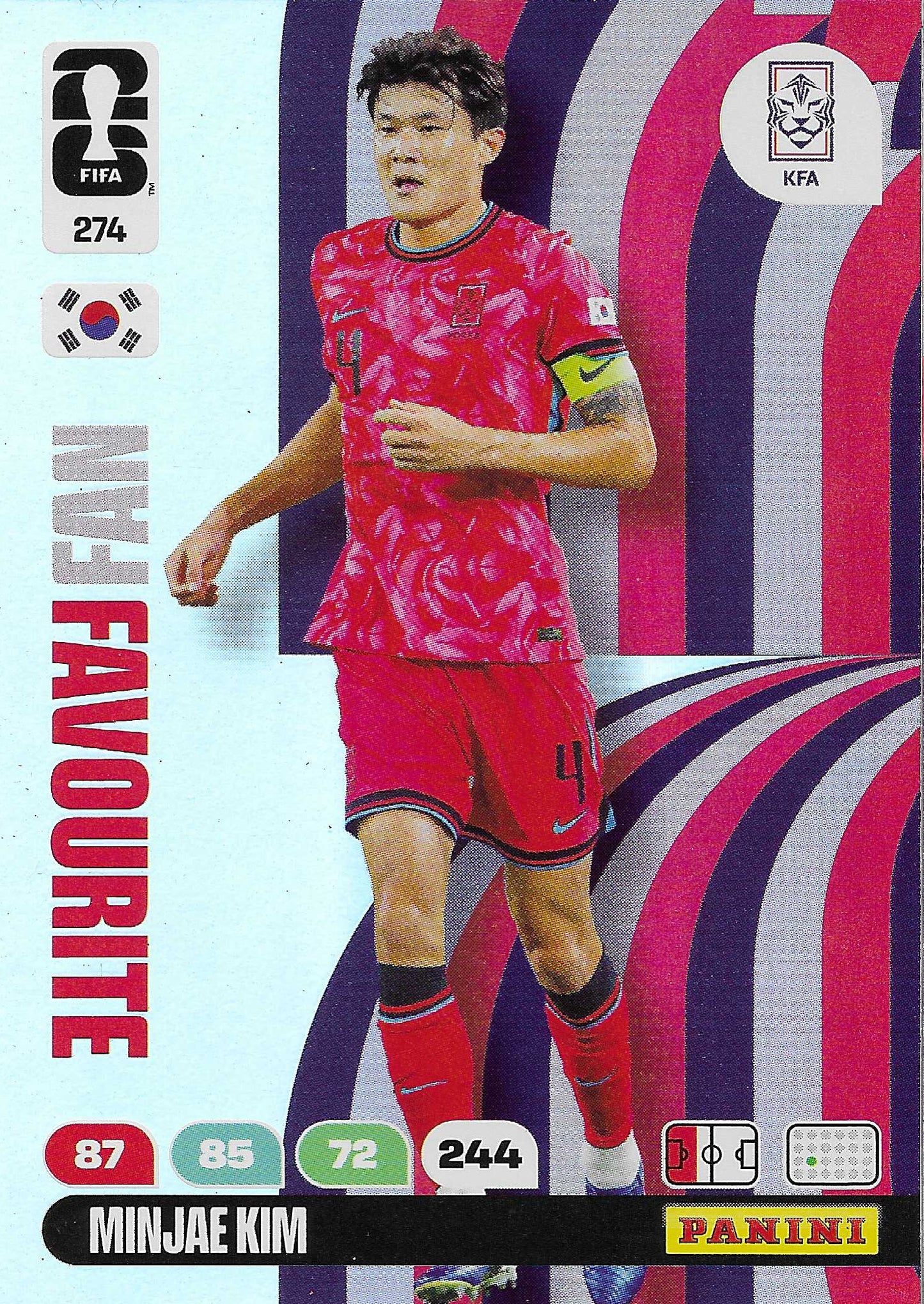 Minjae Kim Fan Favorite (274)  - Adrenalyn XL World Cup 2026