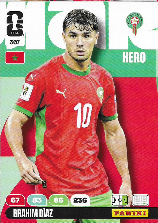 Brahim Díaz Básica (307)  - Adrenalyn XL World Cup 2026
