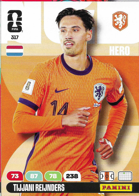 Tijjani Reijnders Básica (317)  - Adrenalyn XL World Cup 2026