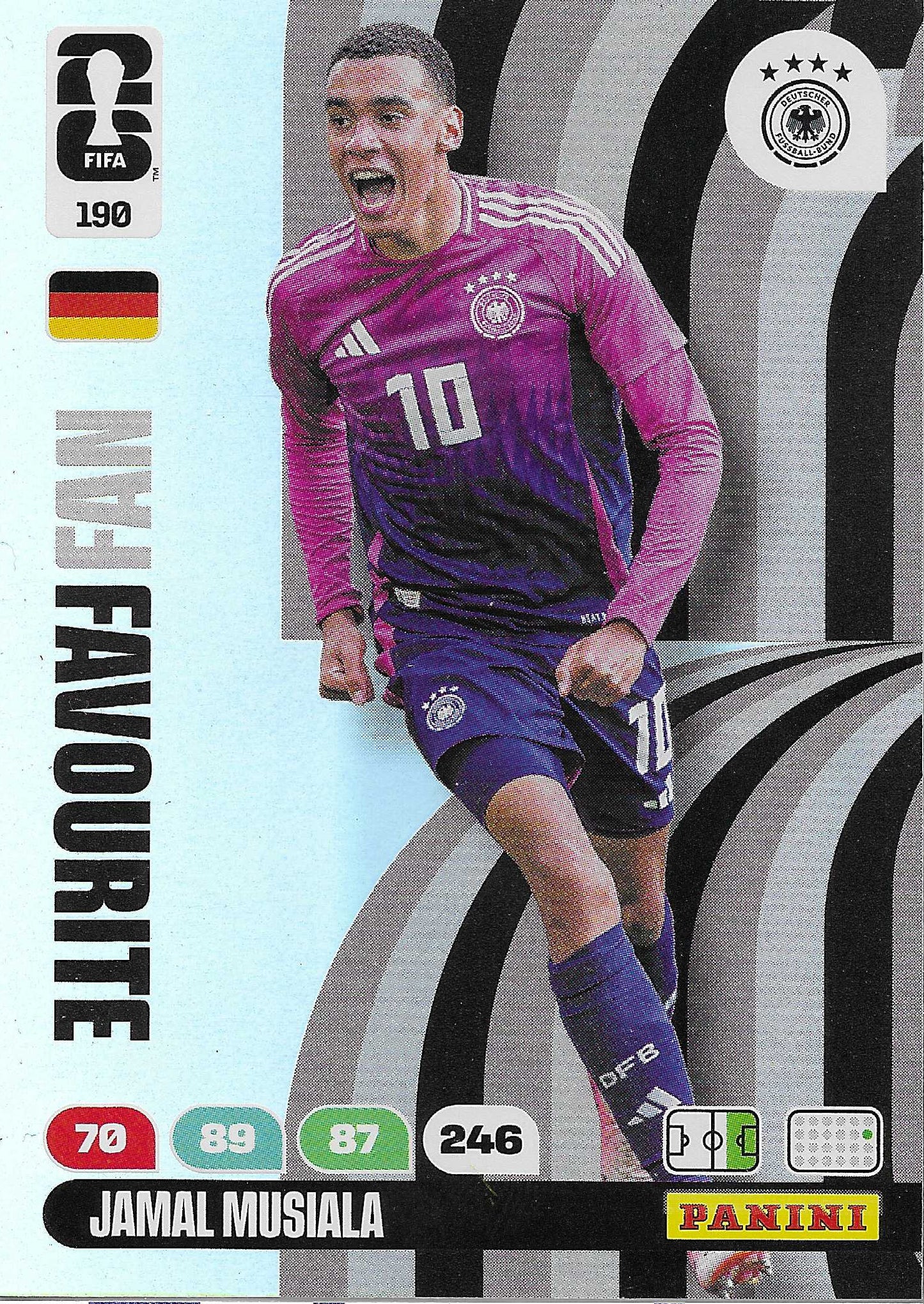 Jamal Musiala Fan Favorite (190)  - Adrenalyn XL World Cup 2026