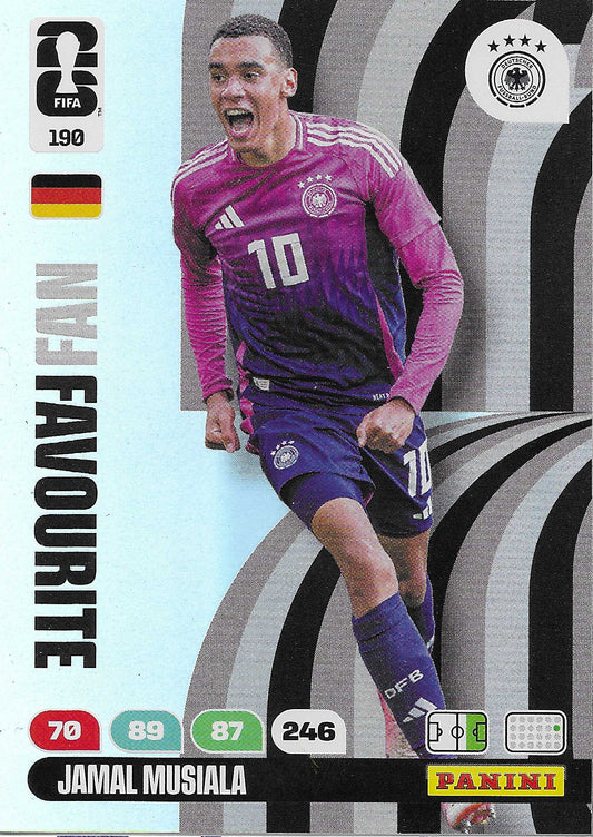 Jamal Musiala Fan Favorite (190)  - Adrenalyn XL World Cup 2026