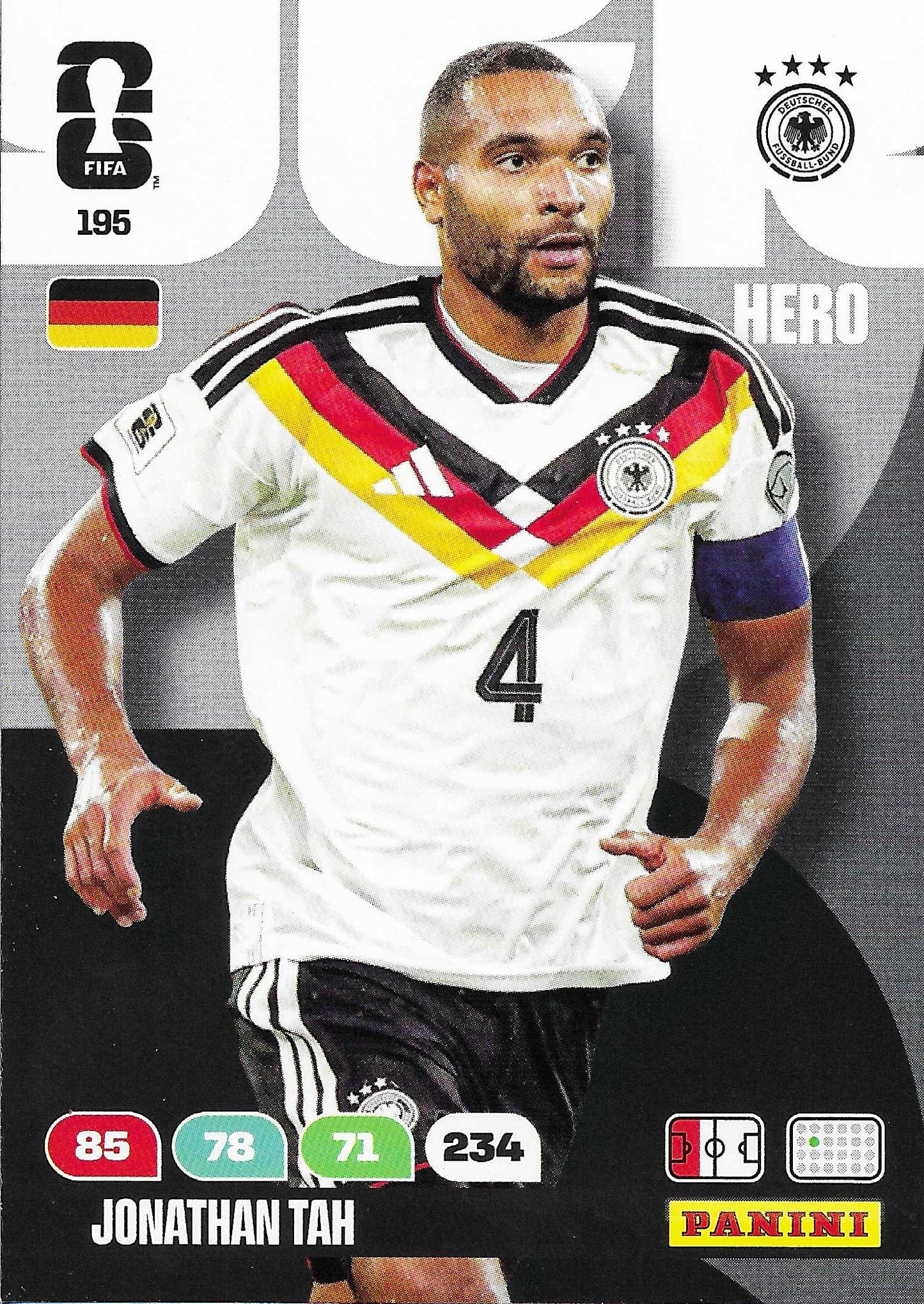 Jonathan Tah Básica (195)  - Adrenalyn XL World Cup 2026