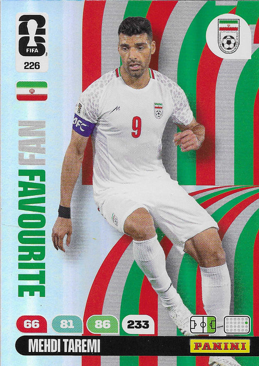 Mehdi Taremi Fan Favorite (226)  - Adrenalyn XL World Cup 2026