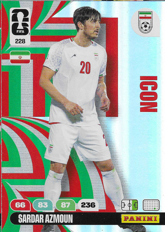 Sardar Azmoun Icon (228)  - Adrenalyn XL World Cup 2026