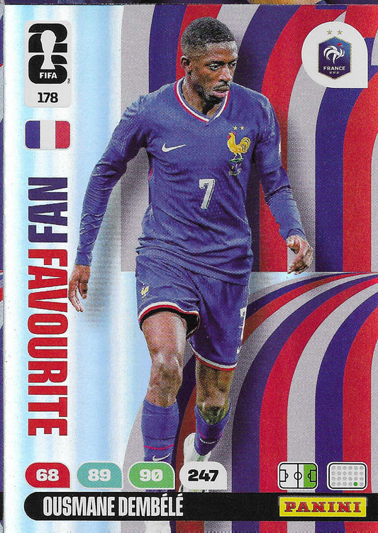 Ousmane Dembélé Fan Favorite (178)  - Adrenalyn XL World Cup 2026