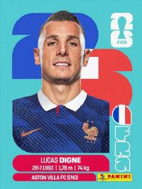 Lucas Digne Francia (FRA8) - Sticker World Cup 2026