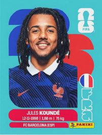 Jules Koundé Francia (FRA5) - Sticker World Cup 2026