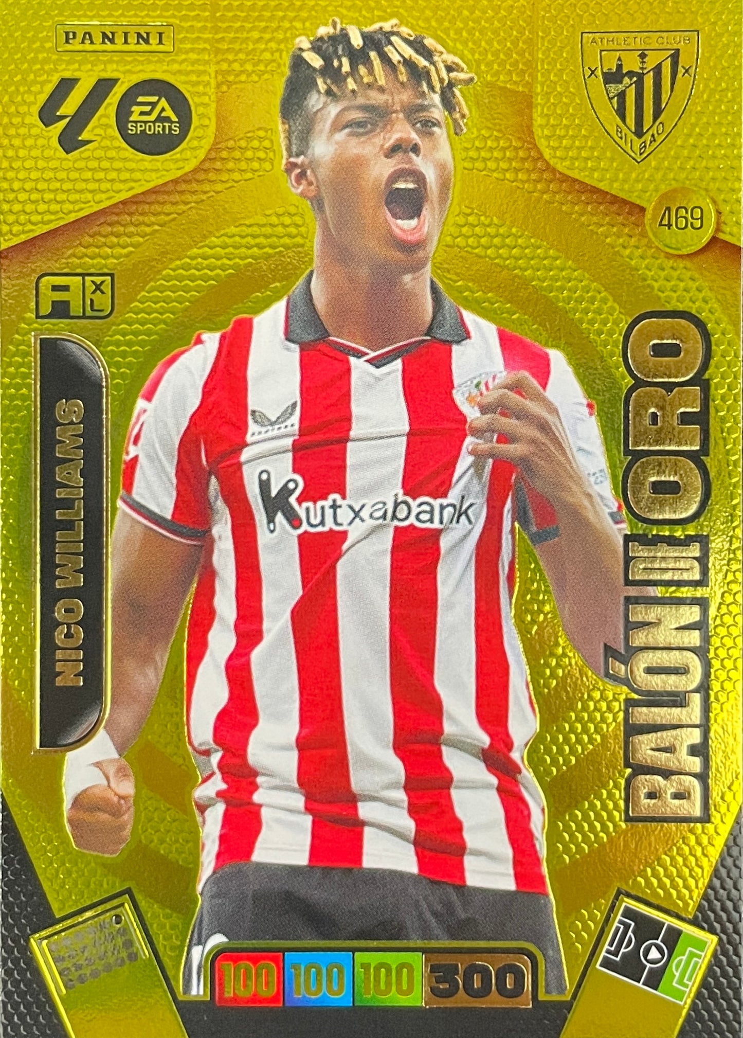 Nico Williams Balón De Oro (469)  - Adrenalyn XL LaLiga 2025/2026