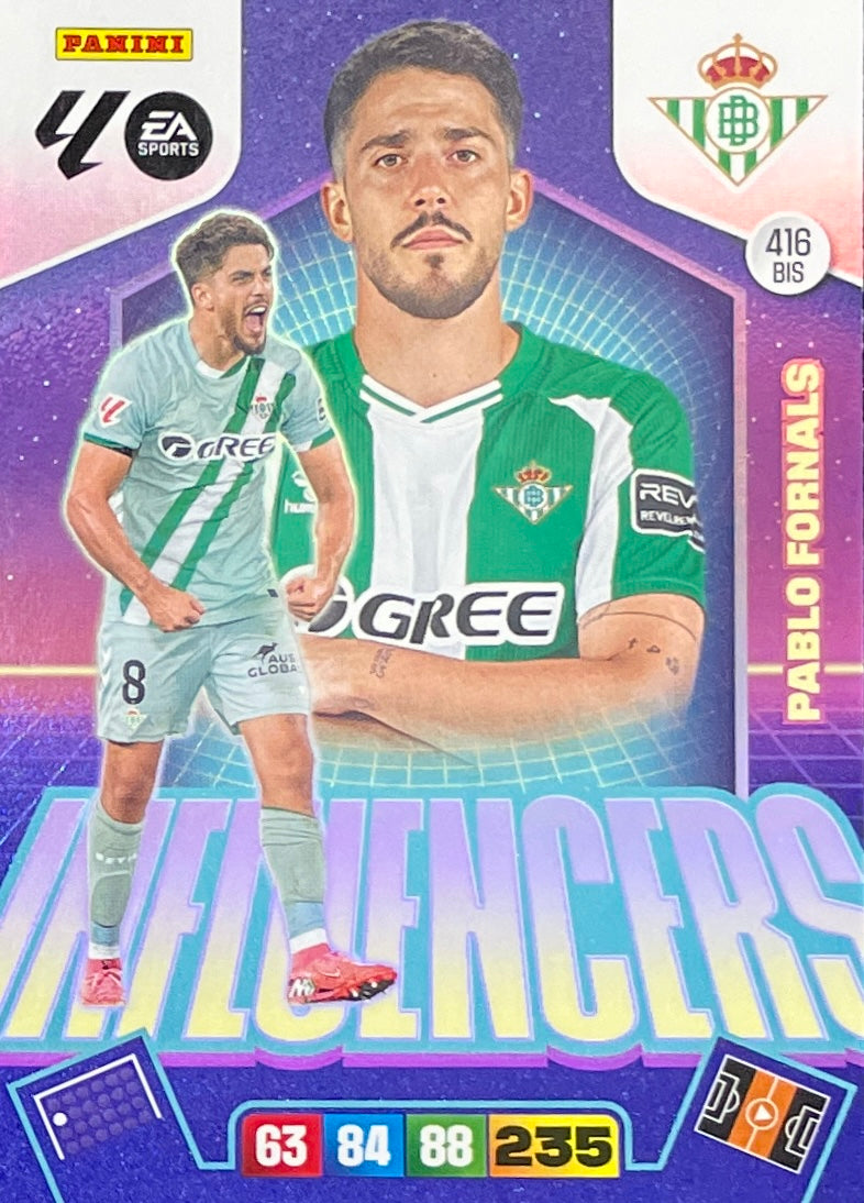 Pablo Fornals Influencer (416BIS)  - Adrenalyn XL LaLiga 2025/2026