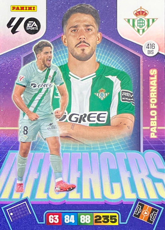 Pablo Fornals Influencer (416BIS)  - Adrenalyn XL LaLiga 2025/2026