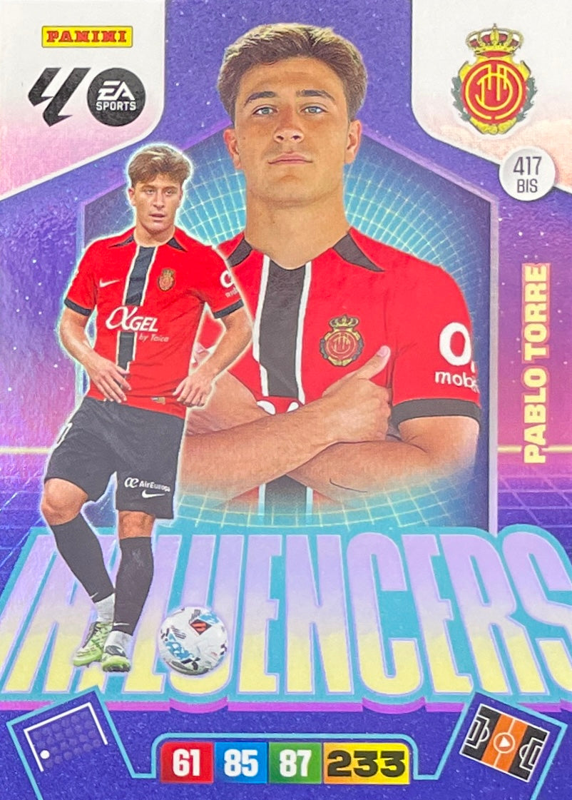 Pablo Torre Influencer (417BIS)  - Adrenalyn XL LaLiga 2025/2026