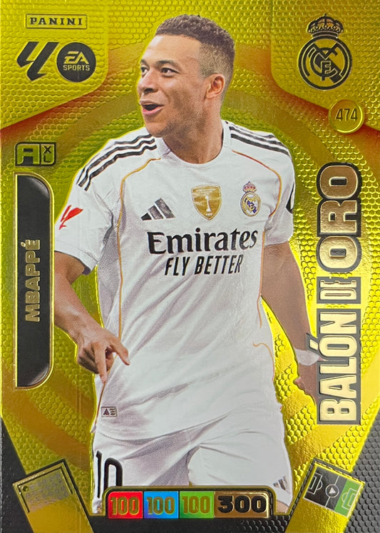 Mbappé Balón De Oro (474)  - Adrenalyn XL LaLiga 2025/2026
