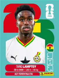 Tariq Lamptey Ghana (GHA3) - Sticker World Cup 2026