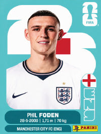 Phil Foden Inglaterra (ENG16) - Sticker World Cup 2026