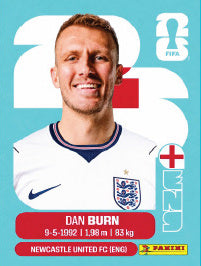 Dan Burn Inglaterra (ENG8) - Sticker World Cup 2026