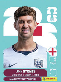 John Stones Inglaterra (ENG3) - Sticker World Cup 2026