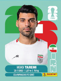 Mehdi Taremi Irán (IRN18) - Sticker World Cup 2026