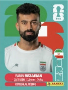 Ramin Rezaeian Irán (IRN7) - Sticker World Cup 2026