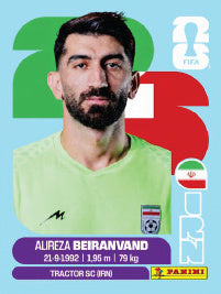 Alireza Beiranvand Irán (IRN2) - Sticker World Cup 2026