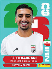 Saleh Hardani Irán (IRN10) - Sticker World Cup 2026