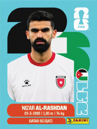 Nizar Al-Rashdan Jordania (JOR10) - Sticker World Cup 2026