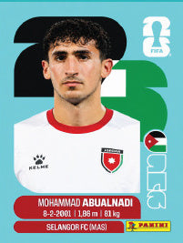 Mohammad Abualnadi Jordania (JOR8) - Sticker World Cup 2026