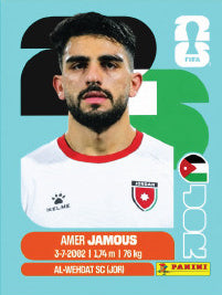 Amer Jamous Jordania (JOR14) - Sticker World Cup 2026