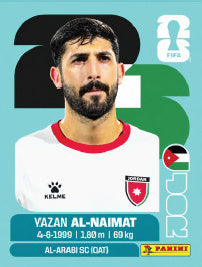 Yazan Al-Naimat Jordania (JOR16) - Sticker World Cup 2026