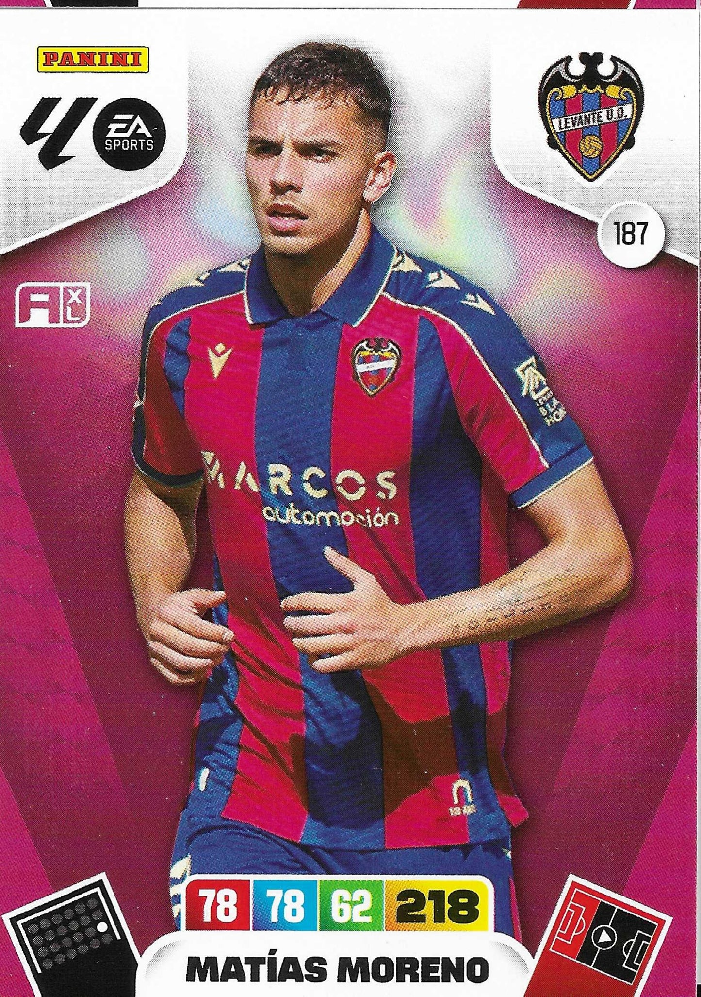 Matías Moreno Básica (187)  - Adrenalyn XL LaLiga 2025/2026