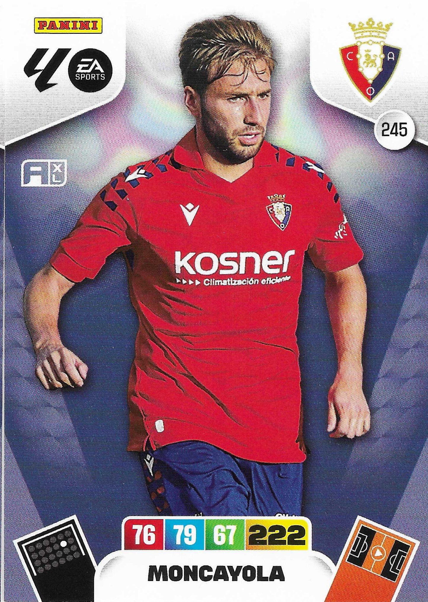 Moncayola Básica (245)  - Adrenalyn XL LaLiga 2025/2026