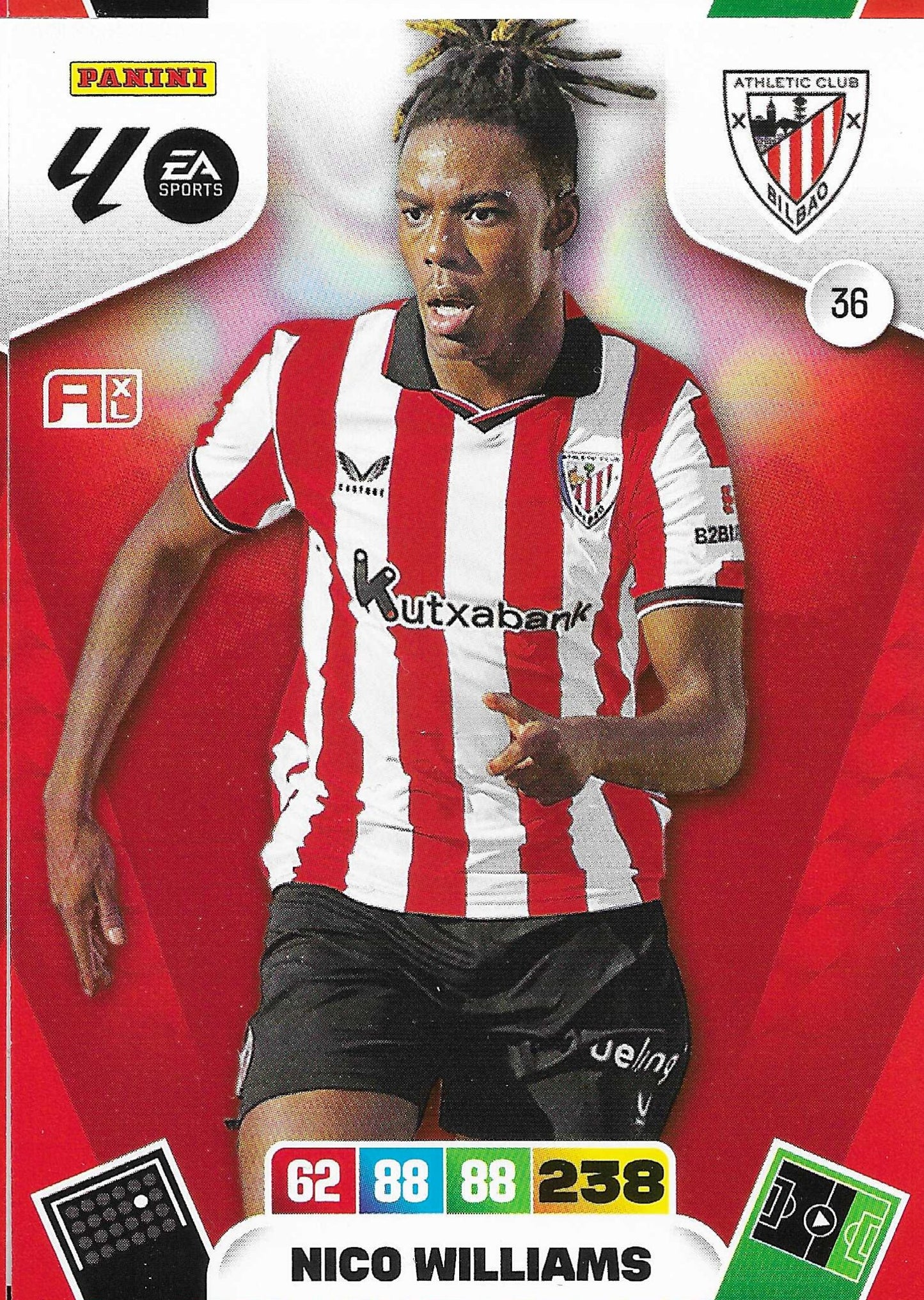 Nico Williams Básica (36)  - Adrenalyn XL LaLiga 2025/2026