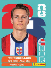 Martin Ødegaard Noruega (NOR10) - Sticker World Cup 2026