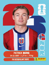 Patrick Berg Noruega (NOR14) - Sticker World Cup 2026