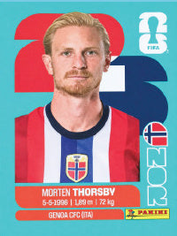 Morten Thorsby Noruega (NOR9) - Sticker World Cup 2026