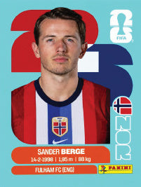 Sander Berge Noruega (NOR11) - Sticker World Cup 2026